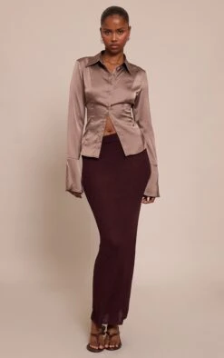 Prettylittlething Mushroom Satin Flared Sleeve Fitted Shirt 7 Prettylittlething Mushroom Satin Flared Sleeve Fitted Shirt -Pretty Little Thing Shop 670ea18427464b513f1b59283329c103ebd50afe CNN2346 3 mushroom satin flared sleeve fitted shirt