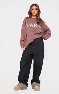 Prettylittlething Mocha Paris Jacquard Knitted Sweater -Pretty Little Thing Shop 6710fa8940d30f0c52e42dbe18427f3f5f643da1 cnj6278 3