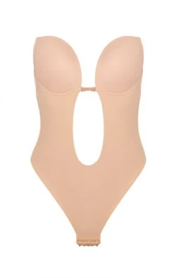 Prettylittlething Nude Shapewear Plunge Body -Pretty Little Thing Shop 67385fb2267230512108b0491ed3246aae6ff320 CLS8625 5 nude shapewear plunge body