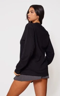 Prettylittlething Cotton Black Oversized Long Sleeve T-Shirt -Pretty Little Thing Shop 675d1afb64a5d5740c220f06456cc29a84d00dfa cms8158 2