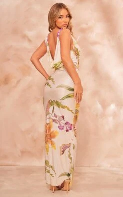 Prettylittlething Cream Floral Print Plisse Cowl Plunge Maxi Dress -Pretty Little Thing Shop 67d7fc92b0c2847bc2696f7b7413c25205a0712b cni4728 2