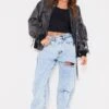 PRETTYLITTLETHING Acid Blue Wash Open Knee Boyfriend Jeans -Pretty Little Thing Shop 68a686dfb473e6e3a873fc6b60492a46c58a4108 cmm4757 1