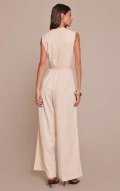 Buttercream Woven Button Tie Belt Wide Leg Jumpsuit -Pretty Little Thing Shop 6920eef760d454343feba2dd397d0b95e2f6c33b CNO0493 2 buttercream woven button tie belt wide leg jumpsuit