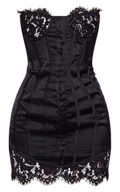 Prettylittlething Black Lace Trim Satin Hook & Eye Detail Bandeau Bodycon Dress 9 Prettylittlething Black Lace Trim Satin Hook & Eye Detail Bandeau Bodycon Dress -Pretty Little Thing Shop 696146edf3b4cbb57baa84ccedc1343694d7a94c cng5708 5
