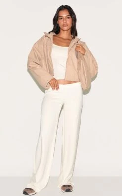 Prettylittlething Beige Pu Faux Leather Cropped Hooded Jacket -Pretty Little Thing Shop 69fe3f85c5c6c7542dc1a0e33adf000c2db0513f CNL8605 3 beige pu faux leather cropped hooded jacket