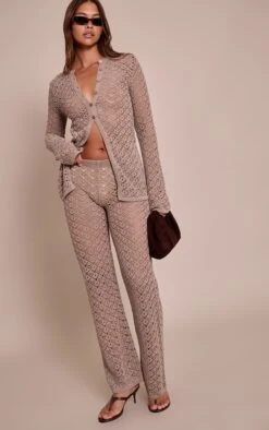 Taupe Crochet Knit Long Sleeve Cardigan 7 Taupe Crochet Knit Long Sleeve Cardigan -Pretty Little Thing Shop 6a95ec821c1360b1dbe8e8fcddf8effa90c9279a CNO2536 3 taupe crochet knit long sleeve cardigan