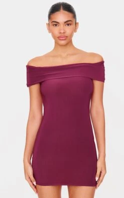 Prettylittlething Plum Double Layer Soft Touch Bardot Twist Back Mini Dress 6 Prettylittlething Plum Double Layer Soft Touch Bardot Twist Back Mini Dress -Pretty Little Thing Shop 6b7b5db1a3aff3153e7abec230aeafc360956689 cnl4493 2
