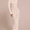 Cream Long Sleeve Backless Knitted Maxi Dress -Pretty Little Thing Shop 6bcd0e113f1f3b003e70a0d2a6994a18e6d497a5 CNO0187 1 cream long sleeve backless maxi dress