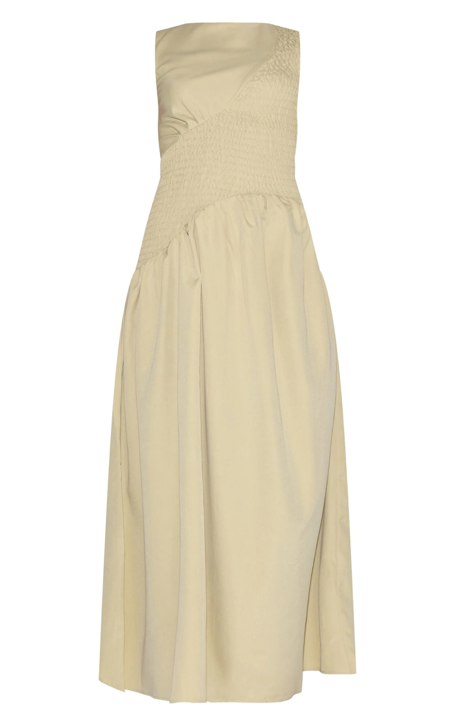 Prettylittlething Sage Shirred Detail Sleeveless Maxi Dress 5 Prettylittlething Sage Shirred Detail Sleeveless Maxi Dress - Image 5