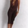 Prettylittlething Chocolate Double Layer Slinky Wrap Capri's -Pretty Little Thing Shop 6c7380ee48a009b46434ee03c46f18c41dc9d4c8 CNO5225 1 chocolate double layer slinky wrap capri s