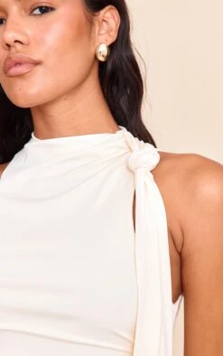 Prettylittlething Cream Soft Touch Knot Wrap Mini Dress -Pretty Little Thing Shop 6c9dae0cee12a331453fb34aca464e25ca7350f5 CNN3562 4 cream soft touch knot wrap mini dress