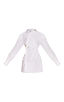 Prettylittlething White Asymmetric Button Down Long Sleeve Shirt Dress -Pretty Little Thing Shop 6d39eaef56ef6b99eeaec928808c51a0baffe8bd CNN7307 5 white asymmetric button down long sleeve shirt dress