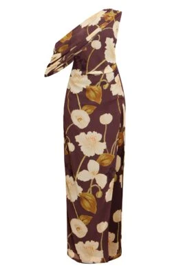 Prettylittlething Chocolate Printed Chiffon Drape Detail Maxi Dress -Pretty Little Thing Shop 6d506f0fcf4ff9849049e0ec388d5da80440945f CNN0404 5 chocolate printed chiffon drape detail maxi dress