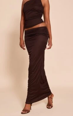 Dark Brown Mesh Ruched Maxi Skirt 6 Dark Brown Mesh Ruched Maxi Skirt -Pretty Little Thing Shop 6d55e1600bd5f13293aca9c7c07f95006ac8c334 CNO1895 2 dark brown mesh ruched maxi skirt