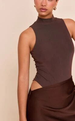 Prettylittlething Chocolate Mesh Racer Satin Skirt Maxi Dress -Pretty Little Thing Shop 6d591dc5c18b125d38c1e020944b36fbc7bf0bb1 CNN5476 4 chocolate mesh racer satin skirt maxi dress