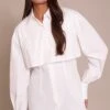 Prettylittlething White Overlay Detail Long Sleeve Shirt Dress -Pretty Little Thing Shop 6d7441fd7daa0f776acbd37b6d105583528de0ac CNO7662 1 white overlay detail long sleeve shirt dress