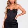 Prettylittlething Black Lace Trim Satin Hook & Eye Detail Bandeau Bodycon Dress -Pretty Little Thing Shop 6dd62cf1efdf792d529895266c98d638d1f1ac05 cng5708 1