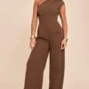 Prettylittlething Mushroom Chiffon One Shoulder Ruched Jumpsuit -Pretty Little Thing Shop 6e027c4eac61d6919d9a765223172aa2b0d8376a CNN5495 1 mushroom chiffon one shoulder ruched jumpsuit