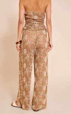 Prettylittlething Tan Floral Crochet Drawstring Pant 7 Prettylittlething Tan Floral Crochet Drawstring Pant -Pretty Little Thing Shop 6e67c4bc93ea0df841f13570c70d972fec0b326d CNN5999 3 tan floral crochet drawstring trouser