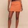 Prettylittlething Rust Woven A Line Mini Skirt -Pretty Little Thing Shop 6e8cae13b67eeaf7cba79a5f208bb711e5a939fa CNM6263 1 rust woven a line mini skirt