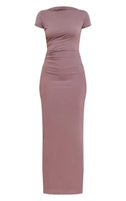 Prettylittlething Taupe Modal Ruched Cap Sleeve Midaxi Dress -Pretty Little Thing Shop 6ea888316d805e9189610ba4484b129556012868 CNN0087 5 taupe modal ruched cap sleeve midaxi dress