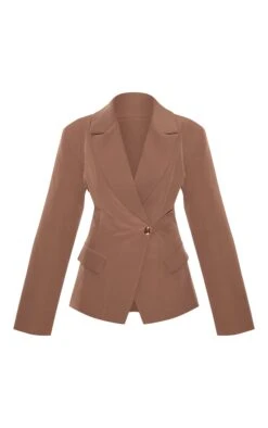 Prettylittlething Mushroom Cinched Waist Lapel Point Detail Blazer -Pretty Little Thing Shop 6ee2f6f87c060e8b9439f97e5fa2301289255e9f CNM1414 5 mushroom cinched waist lapel point detail blazer
