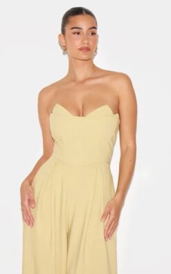 Prettylittlething PLT Label Chartreuse Corset Bust Detail Wide Leg Tailored Jumpsuit -Pretty Little Thing Shop 6f092a855979d74be430b5815655a5dd9b697d06 cnl7248 4