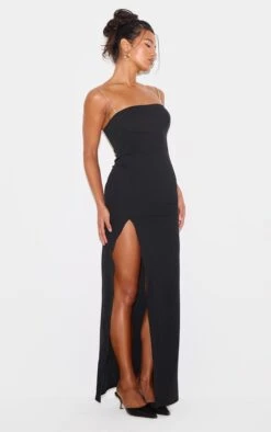 Prettylittlething Black Diamante Strap Underbust Detail Maxi Dress -Pretty Little Thing Shop 6f73533e0fd566e5cc3620c0ba4c849a9b3803ed cnk8025 3