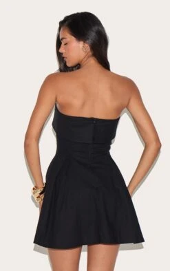 Prettylittlething Black Linen-Blend Bandeau Fold Over Shift Dress -Pretty Little Thing Shop 6f8c8c48f27fc72a67cf86d2565a73f65ca49f3e CNM3545 2 black linen blend bandeau fold over shift dress