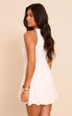 Prettylittlething White Boat Neck Puffball Dress 6 Prettylittlething White Boat Neck Puffball Dress -Pretty Little Thing Shop 6fd74393f060f784c65e7055131e00229bc4e8d4 CNN9060 2 white boat neck puffball dress