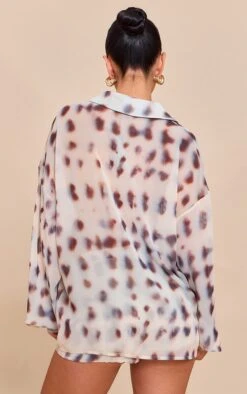 Prettylittlething Cream Chiffon Printed Oversized Shirt -Pretty Little Thing Shop 71a11299f03131f52f7d3ced98757be897fa239f CNN0152 2 cream chiffon printed oversized shirt