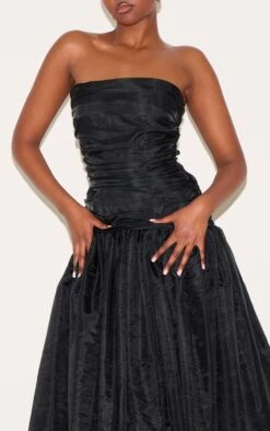Prettylittlething Black Organza Ruched Bodice Midi Dress 8 Prettylittlething Black Organza Ruched Bodice Midi Dress -Pretty Little Thing Shop 71e30e1d056ec32570b3735364af8118375acbff CNM2433 4 black organza ruched bodice midi dress