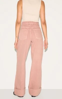 Prettylittlething Washed Pink Turn Up Hem Jeans -Pretty Little Thing Shop 7226e3d5f8167ad723296535e86f07e7e6f9faf8 CNM7464 3 washed pink turn up hem jeans