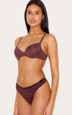 Prettylittlething Brown Underwired T-Shirt Bra -Pretty Little Thing Shop 72a88f008ed7bffd865cd3f4f4b0b9bc40e5cd8d CNL6126 4 brown underwired t shirt bra