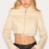 Prettylittlething Sand Grain Detail Pocket Cropped Jacket -Pretty Little Thing Shop 73004a8c151124b64b4af85f8d3bd2f94bb0f9f9 CNJ2768 1 sand grain detail pocket cropped jacket