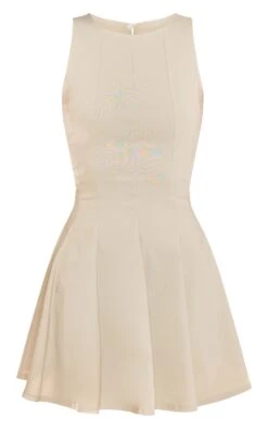 Prettylittlething Stone Stretch Woven Racer Pleated Shift Dress -Pretty Little Thing Shop 7334f0709a14e87255c5b4a9bb20830375856bb7 CNJ8908 5 stone stretch woven racer pleated shift dress