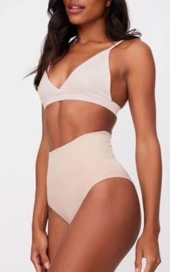 Prettylittlething Nude Shapewear High Waist Control Briefs
