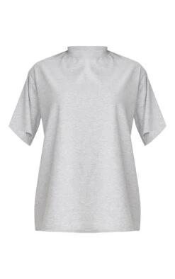 Prettylittlething Grey Cotton Basic Oversized T-shirt -Pretty Little Thing Shop 73780fccfaf23ae5ba69c2c7d90db405ed08f05d CNM2315 5