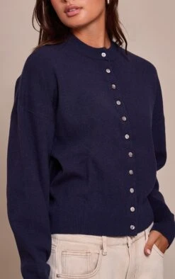 Prettylittlething Navy Compact Knit Cardigan -Pretty Little Thing Shop 73ab724d258a26c7b0791bd0992e58cdfb6c124d CNN7214 4 navy compact knit cardigan