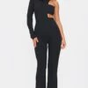 Black One Shoulder Flare Leg Jumpsuit -Pretty Little Thing Shop 742f5c1176a8df8bf3d6bd626cb4bf0246b6c0db cmd9412 1