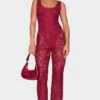 Prettylittlething Burgundy Lace Boning Detail Strappy Flared Jumpsuit 9 Prettylittlething Burgundy Lace Boning Detail Strappy Flared Jumpsuit -Pretty Little Thing Shop 74715ba8badf0a7dadfb7a52d99b946be62be7f7 cnk9395 1
