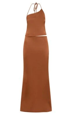 Prettylittlething Chocolate Satin Mid Rise Maxi Skirt -Pretty Little Thing Shop 74acf1992a8d72163244d83bb6da4ee8f42154bb CNM6127 5 chocolate satin mid rise maxi skirt