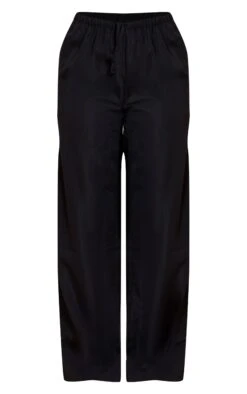 Prettylittlething Black Tailored Wide Leg Drawstring Pants -Pretty Little Thing Shop 74d627551192eb1db83d1926194f8860bd86f8b5 CNM8785 5 black tailored wide leg drawstring trousers