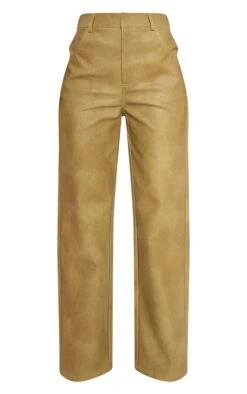 Prettylittlething Premium Olive Washed Faux Leather Straight Leg Pants 9 Prettylittlething Premium Olive Washed Faux Leather Straight Leg Pants -Pretty Little Thing Shop 74e9c3a19e038198b09b08057c0a76f5a218c9ec cnf7440 5