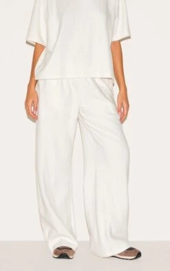 Prettylittlething Cream Soft Touch Wide Leg Sweatpants -Pretty Little Thing Shop 74eab732bb774825a434c271df061bd61c37ac3b CNM3643 2 cream soft touch wide leg joggers