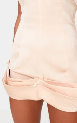 Prettylittlething Champagne Satin Bow Detail Bodycon Dress -Pretty Little Thing Shop 7519b99f9a5f173f5f98614b45fe45bdd6136fc4 cnk7191 4