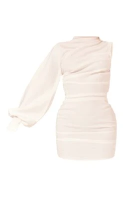 Prettylittlething White One Sleeve Ruched Woven Bodycon Dress 10 Prettylittlething White One Sleeve Ruched Woven Bodycon Dress -Pretty Little Thing Shop 754ece41107273160a9fcacf2444c1e5ce2132df cms6982 5