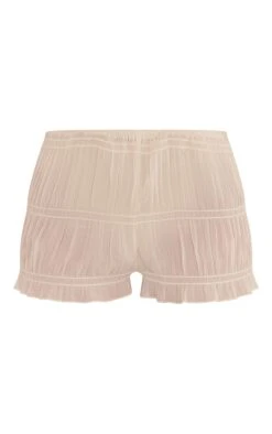 Prettylittlething Cream Chiffon Shirred Detail Mini Shorts -Pretty Little Thing Shop 75cefa1f9017bc2cacf17ed3bb11619ccb3b592a CNM1756 6 cream chiffon shirred detail mini shorts