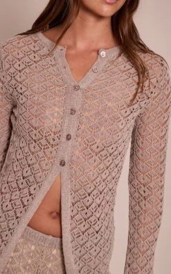 Taupe Crochet Knit Long Sleeve Cardigan 8 Taupe Crochet Knit Long Sleeve Cardigan -Pretty Little Thing Shop 75d334e8295e0a2f9e3360b692e19365cf95badb CNO2536 4 taupe crochet knit long sleeve cardigan