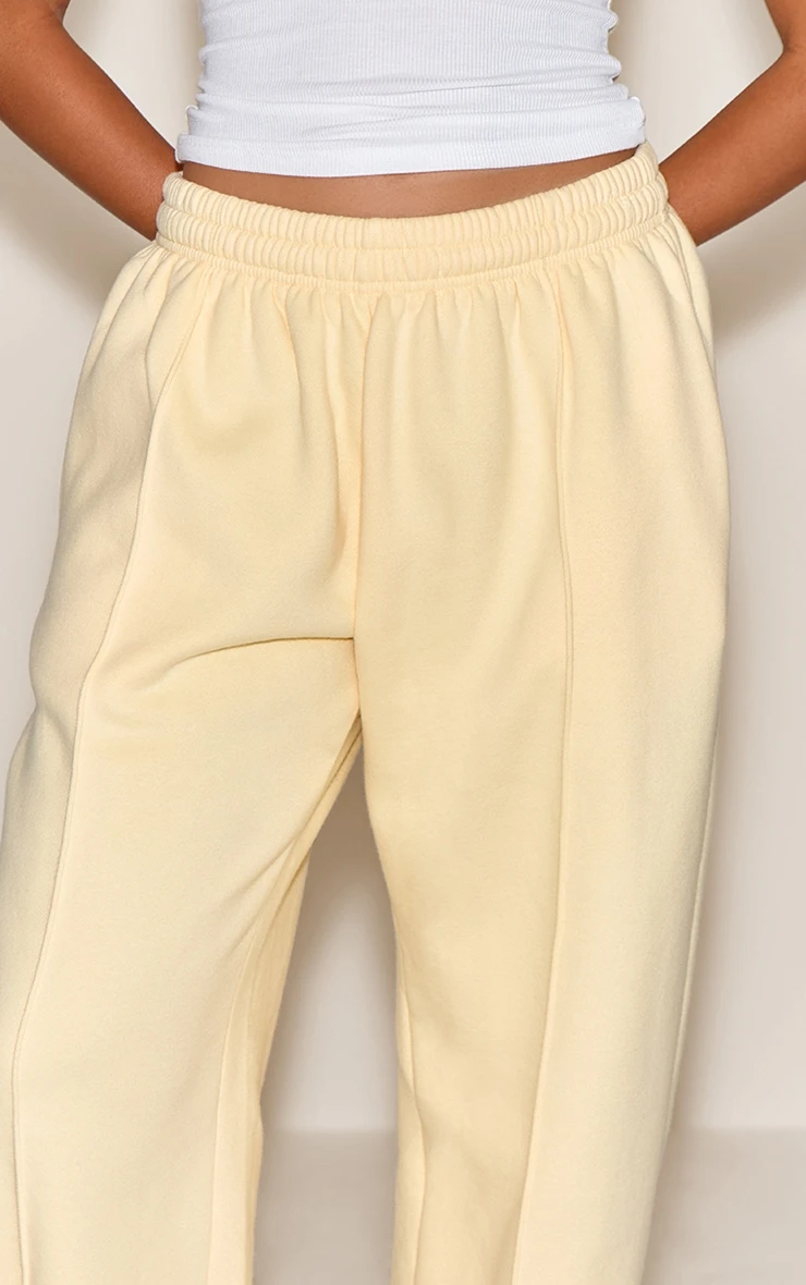 Buttercream Pintuck Oversized Cuffed Sweatpant 4 Buttercream Pintuck Oversized Cuffed Sweatpant - Image 4